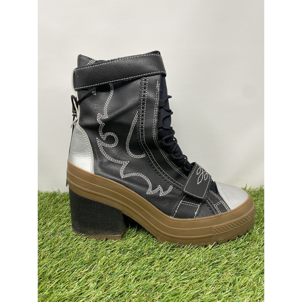 Converse Chuck Taylor All Star GR82 Platform Black Bootie Cowgirls Women Size 10